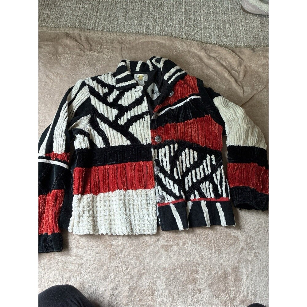 vintage Sandy starkman sz M eclectic patchwork art to wear boho
